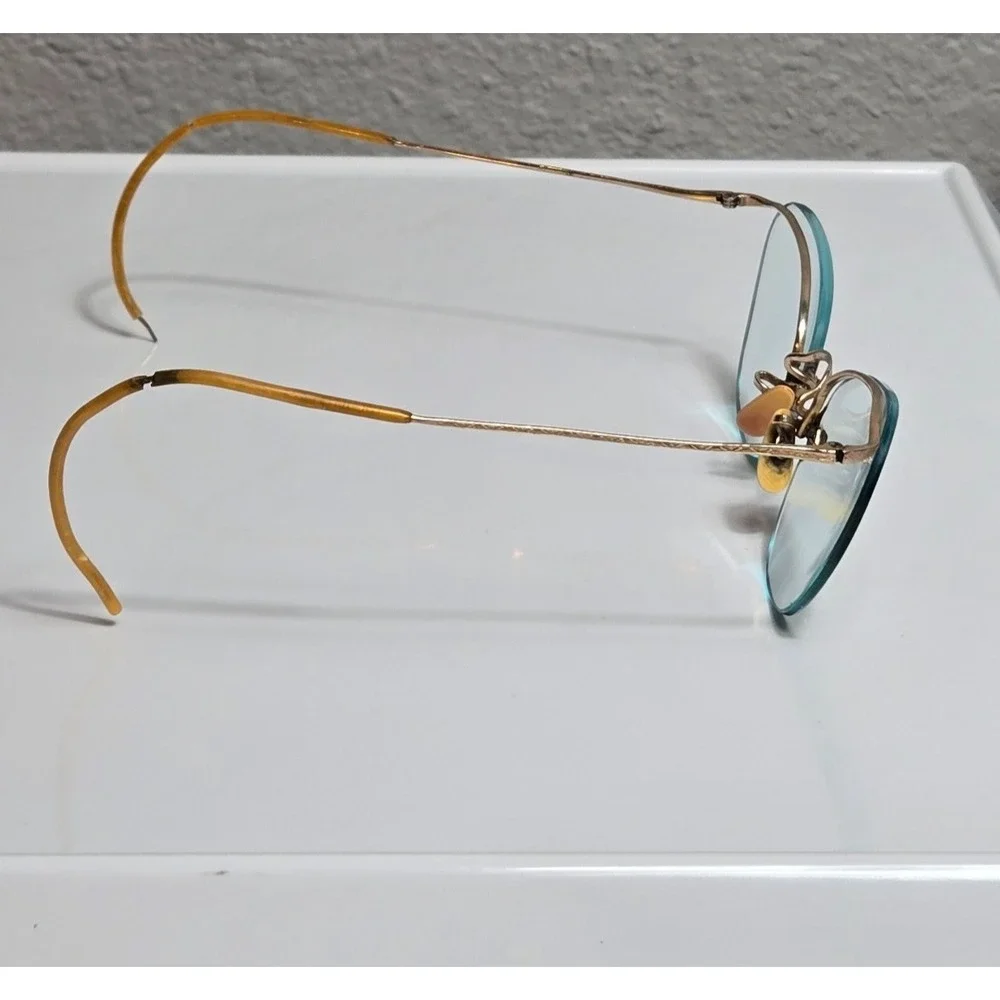 Vintage American Optical 1/10 12KGF Glasses Gold Filled Case And Cloth